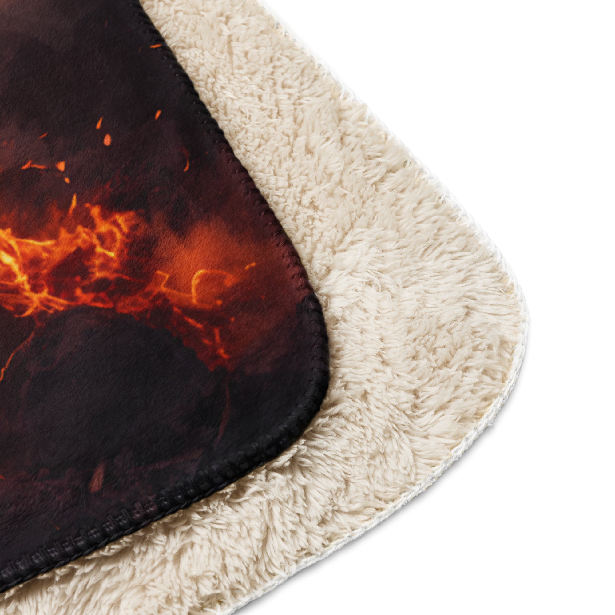 Fire Dragon Sherpa blanket