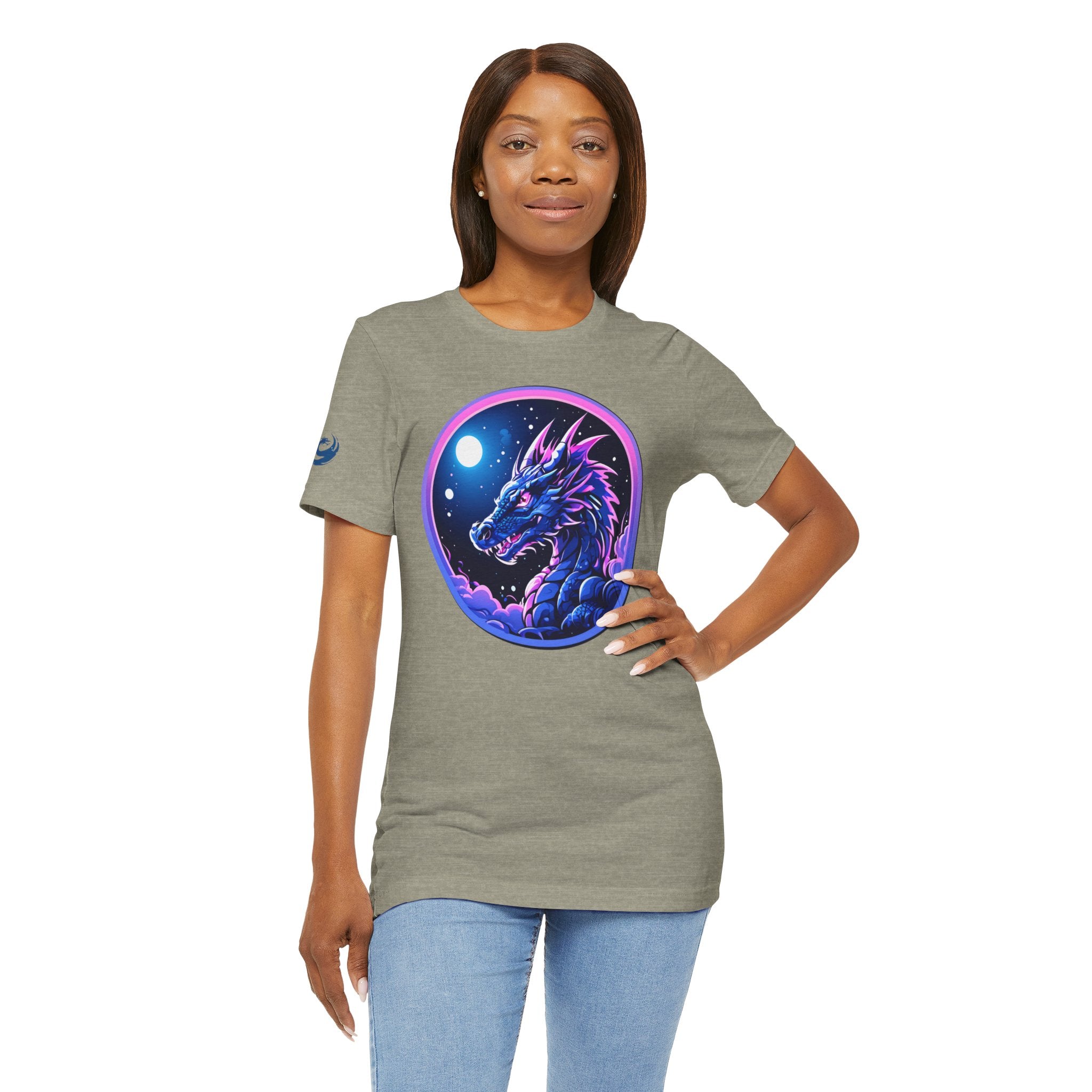 Cotton 80s Retro Dragon Tee