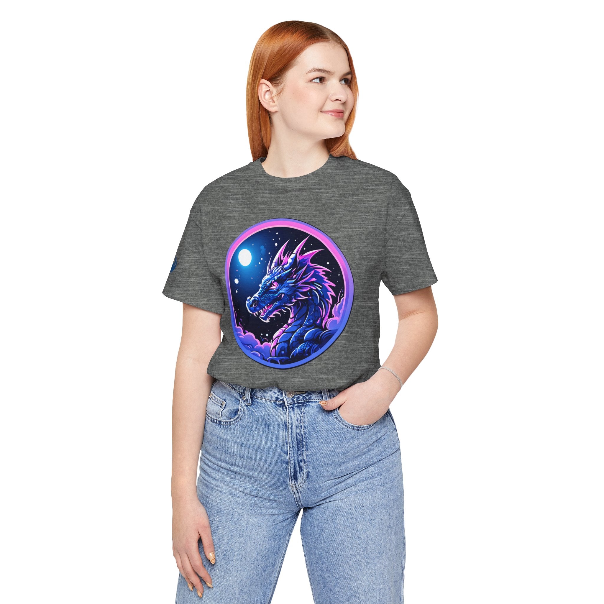 Cotton 80s Retro Dragon Tee