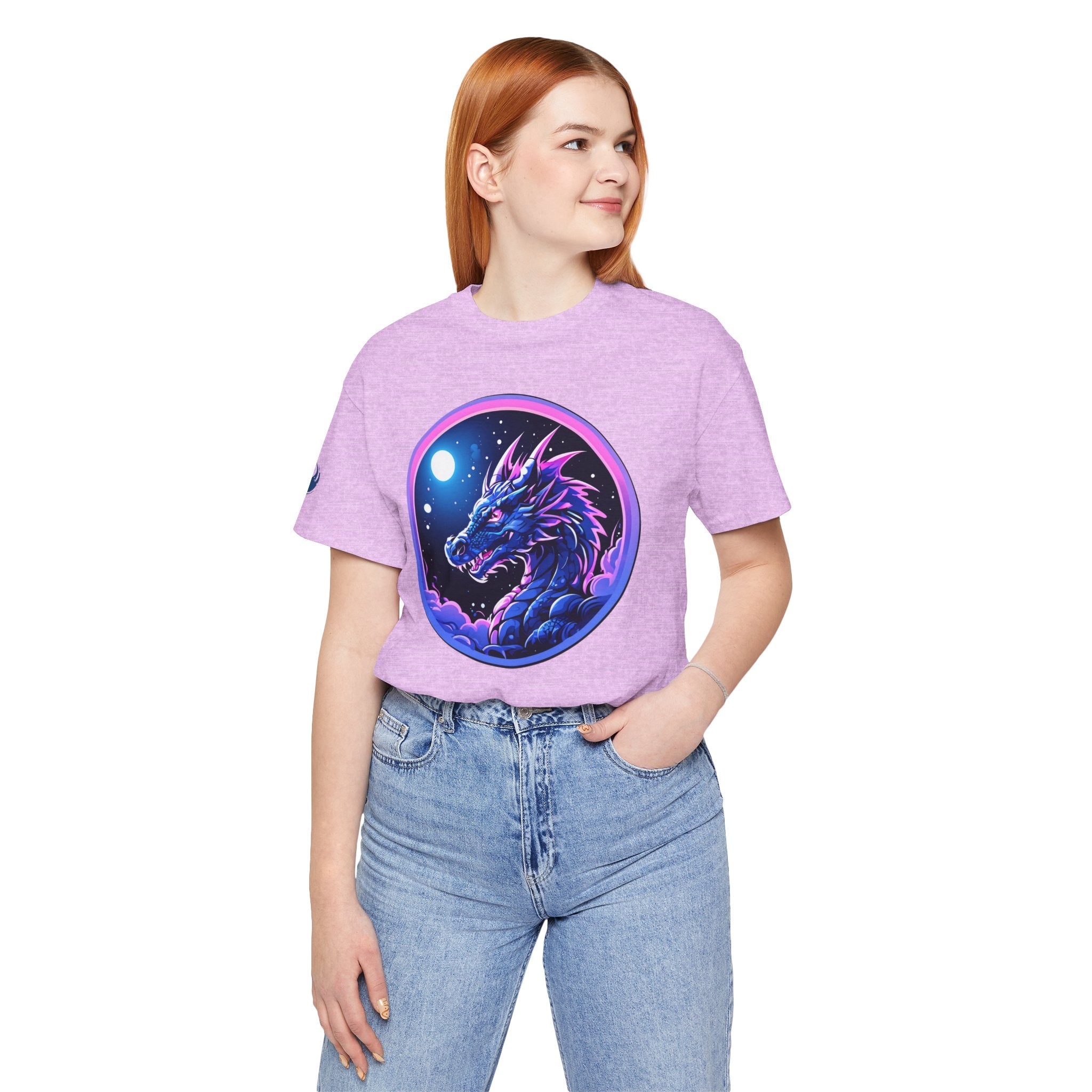 Cotton 80s Retro Dragon Tee