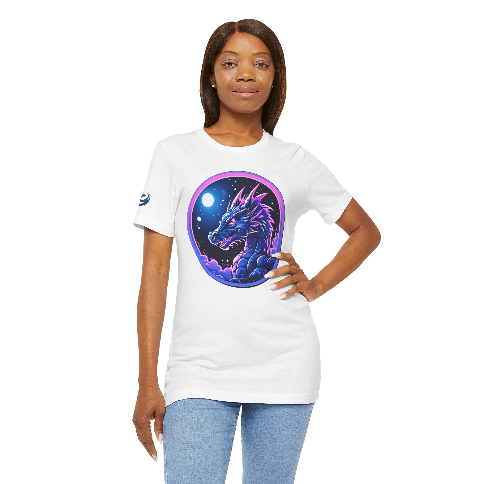 Cotton 80s Retro Dragon Tee