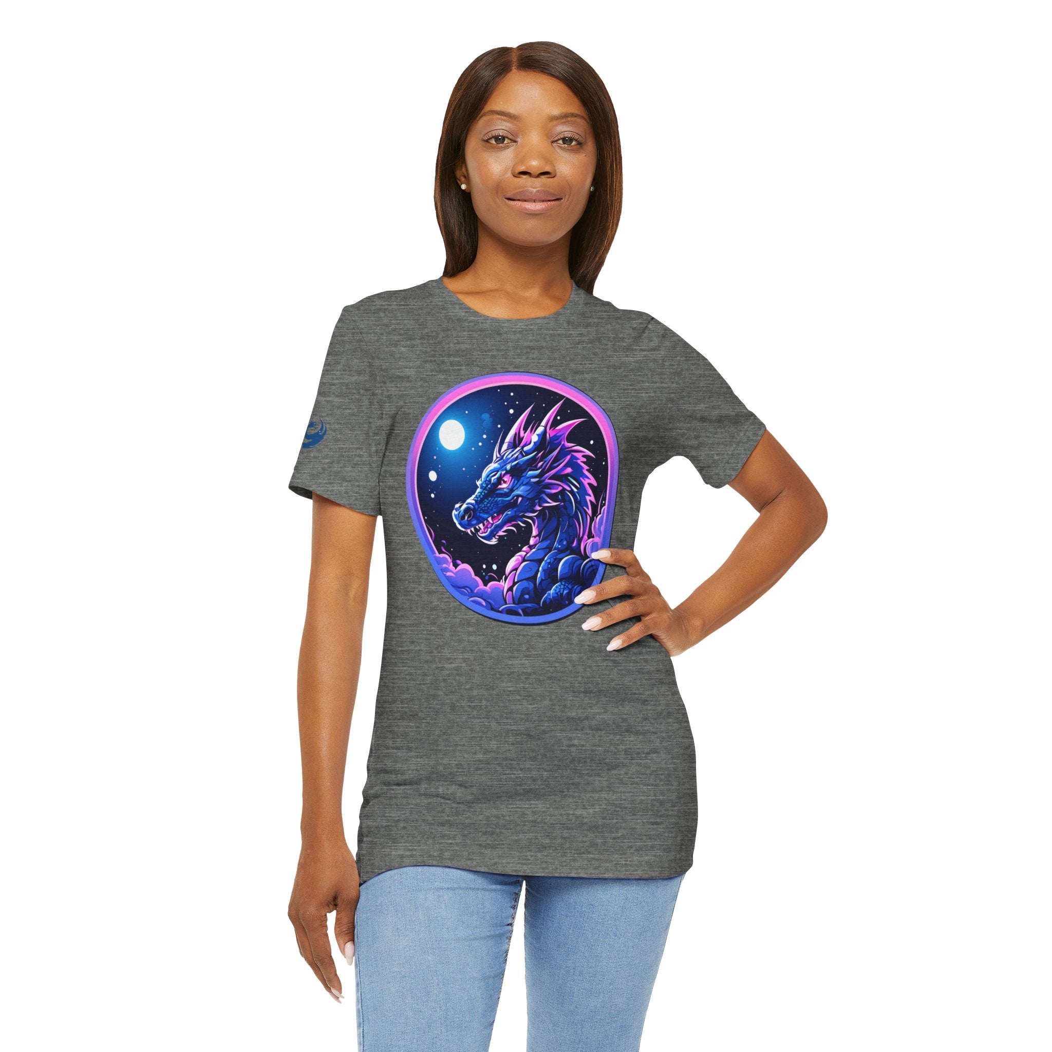 Cotton 80s Retro Dragon Tee