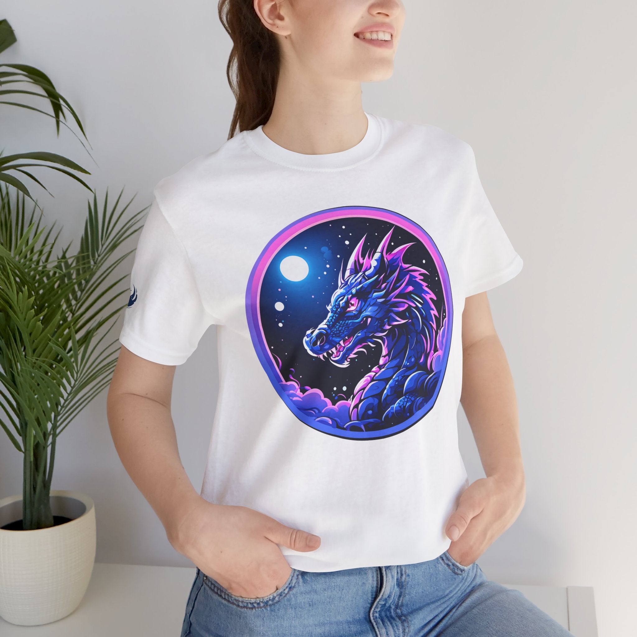 Cotton 80s Retro Dragon Tee