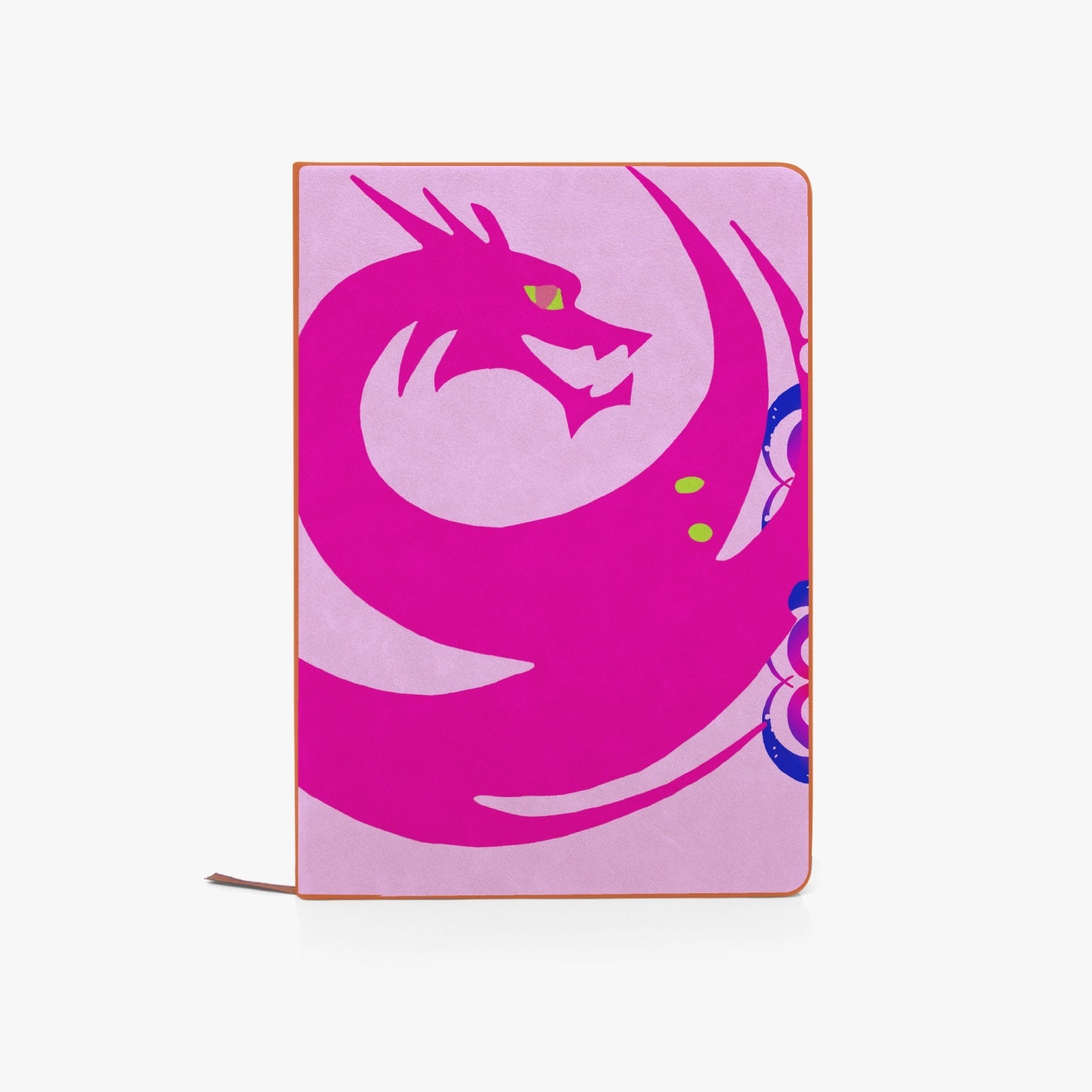 Magenta Celtic Dragon Leather Journal Notebook