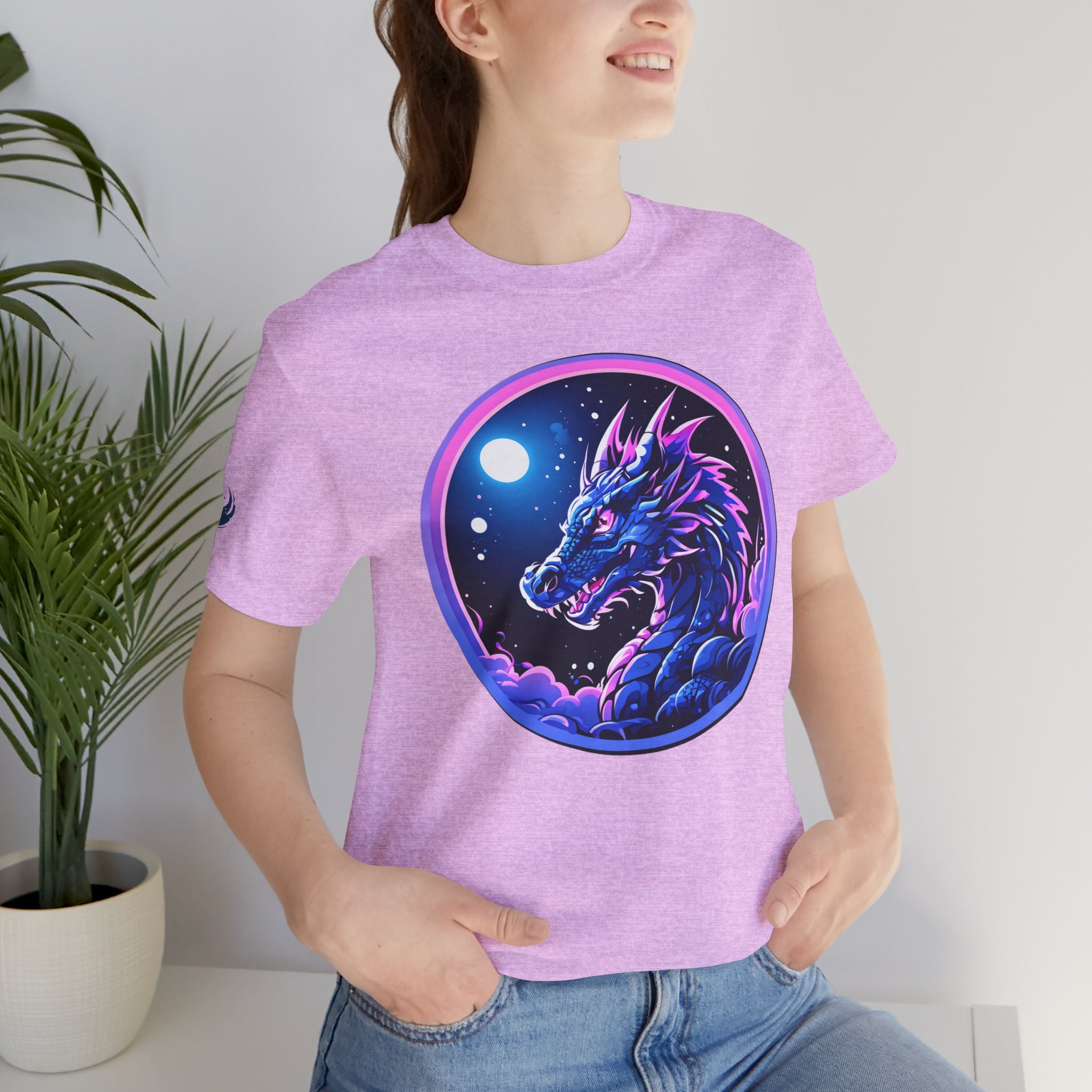 Cotton 80s Retro Dragon Tee