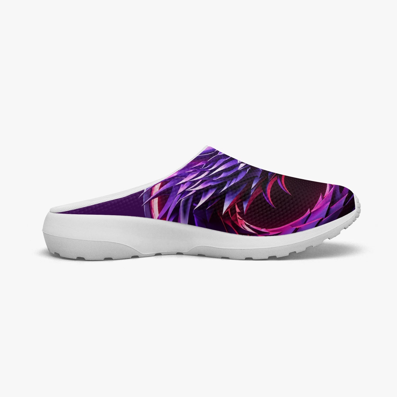 Women's Electric Purple Dragon Slip-On Shoes