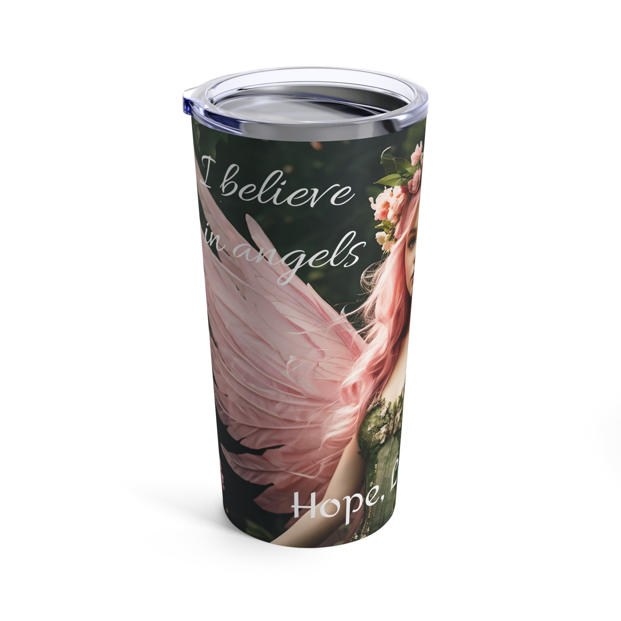 Pink Angel Tumbler 20oz