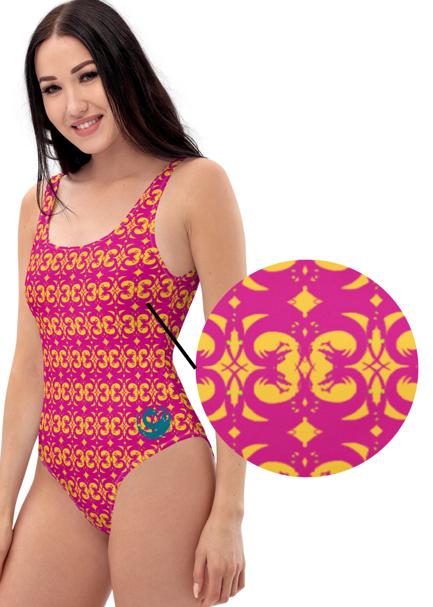 Summer Salsa Celtic Dragon One-Piece Swimsuit