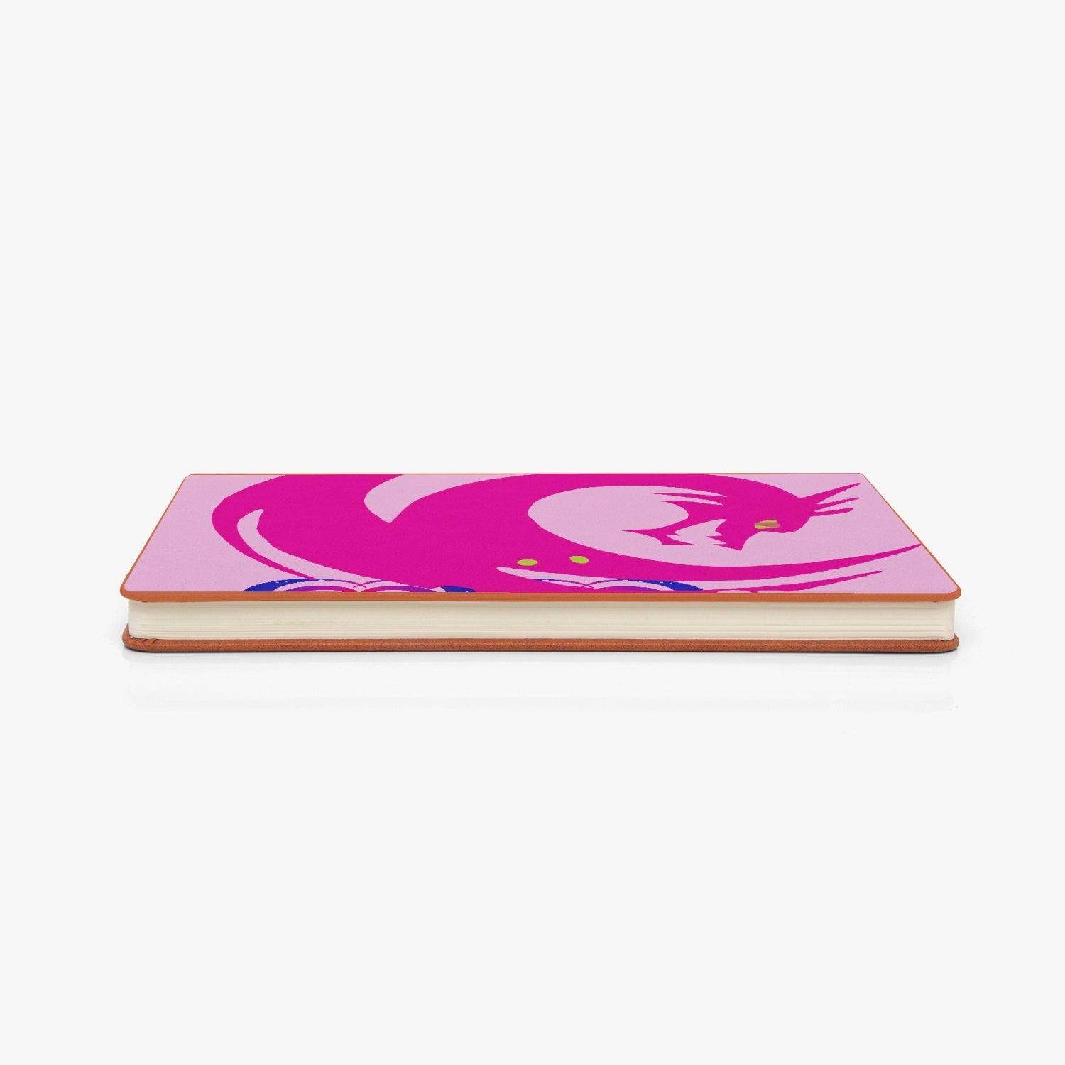 Magenta Celtic Dragon Leather Journal Notebook