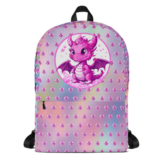 Bubbles Pink and Purple Swirl Backpack
