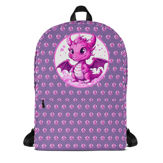 Purple Bubbles Dragon Backpack