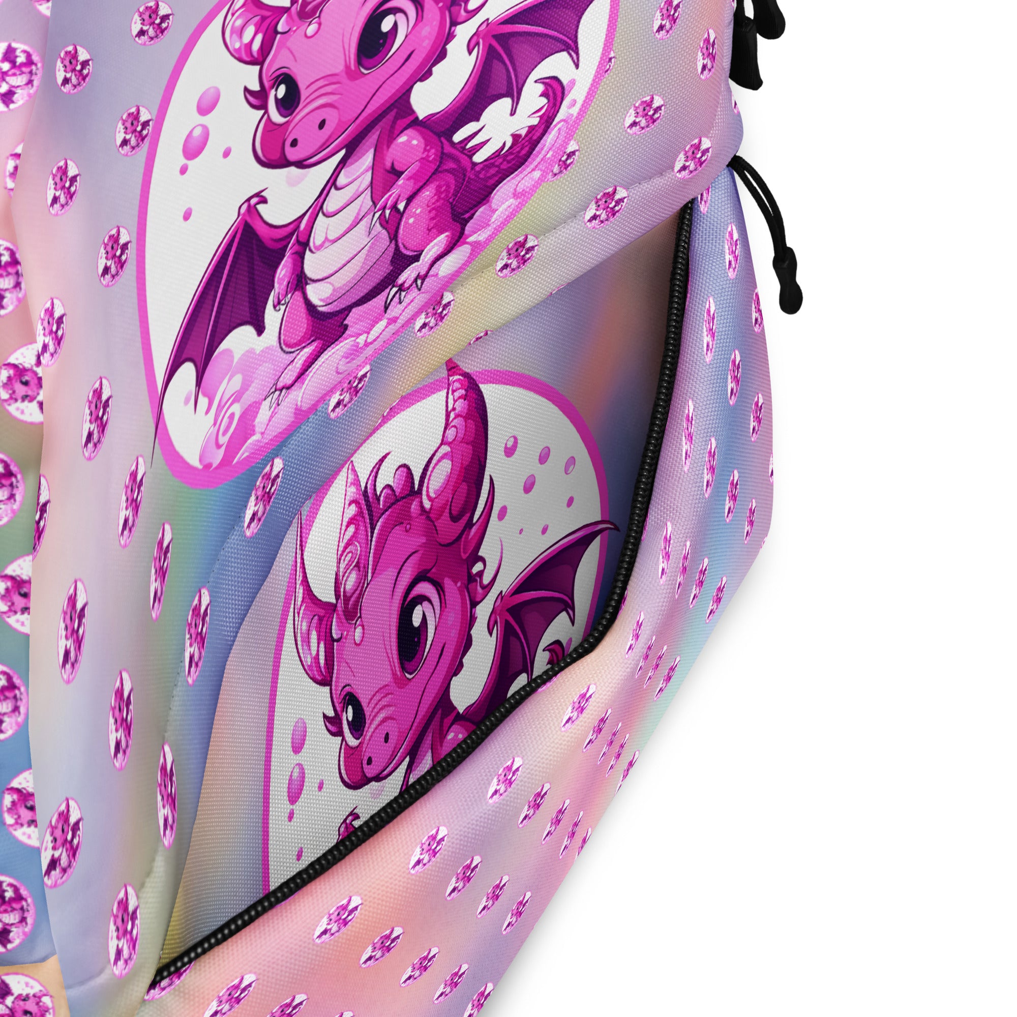 Bubbles Pink and Purple Swirl Backpack