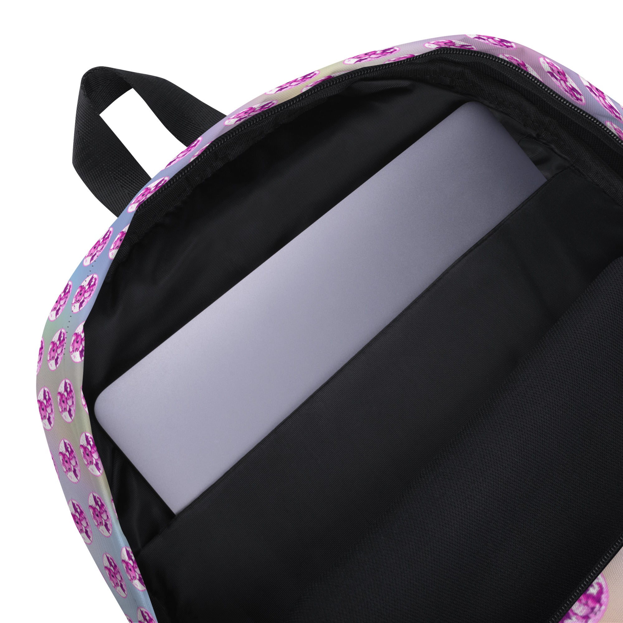 Bubbles Pink and Purple Swirl Backpack