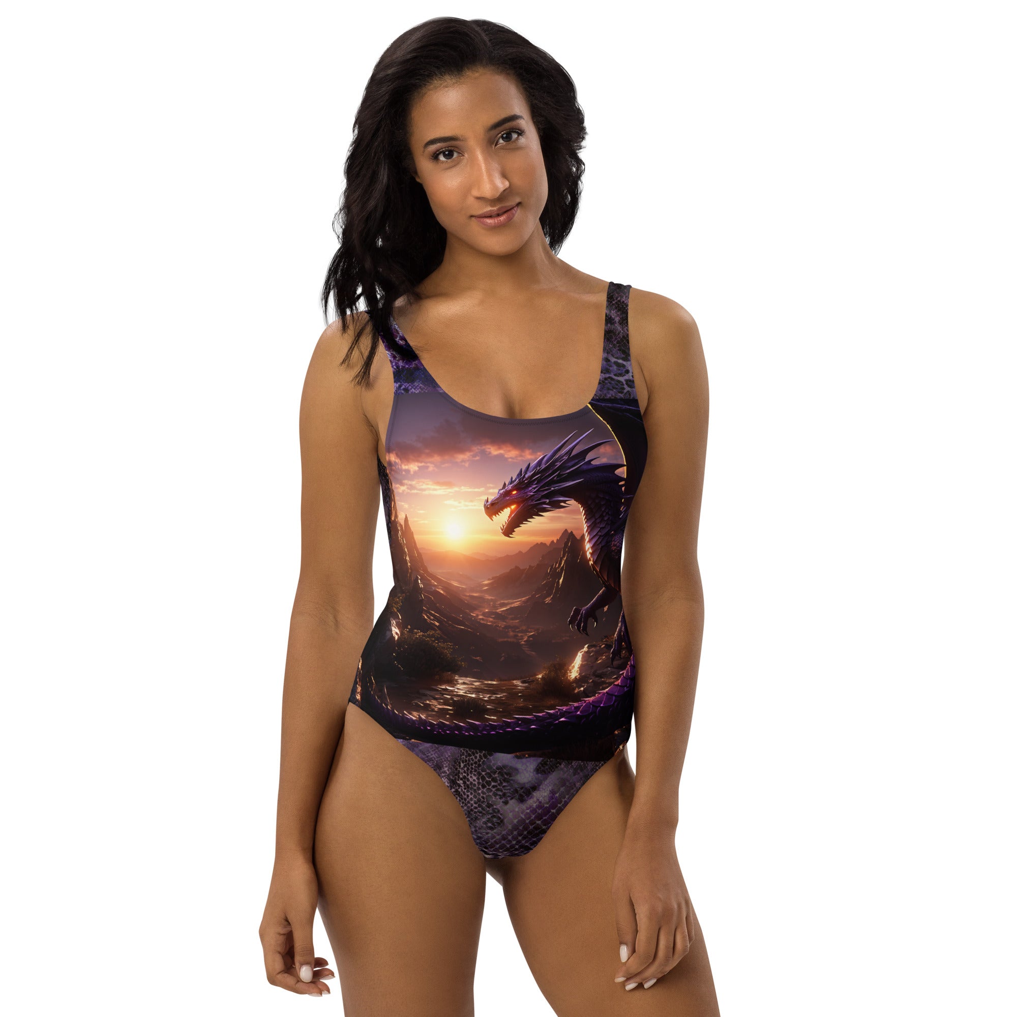 Dragon Sunset One-Piece Swimsuit