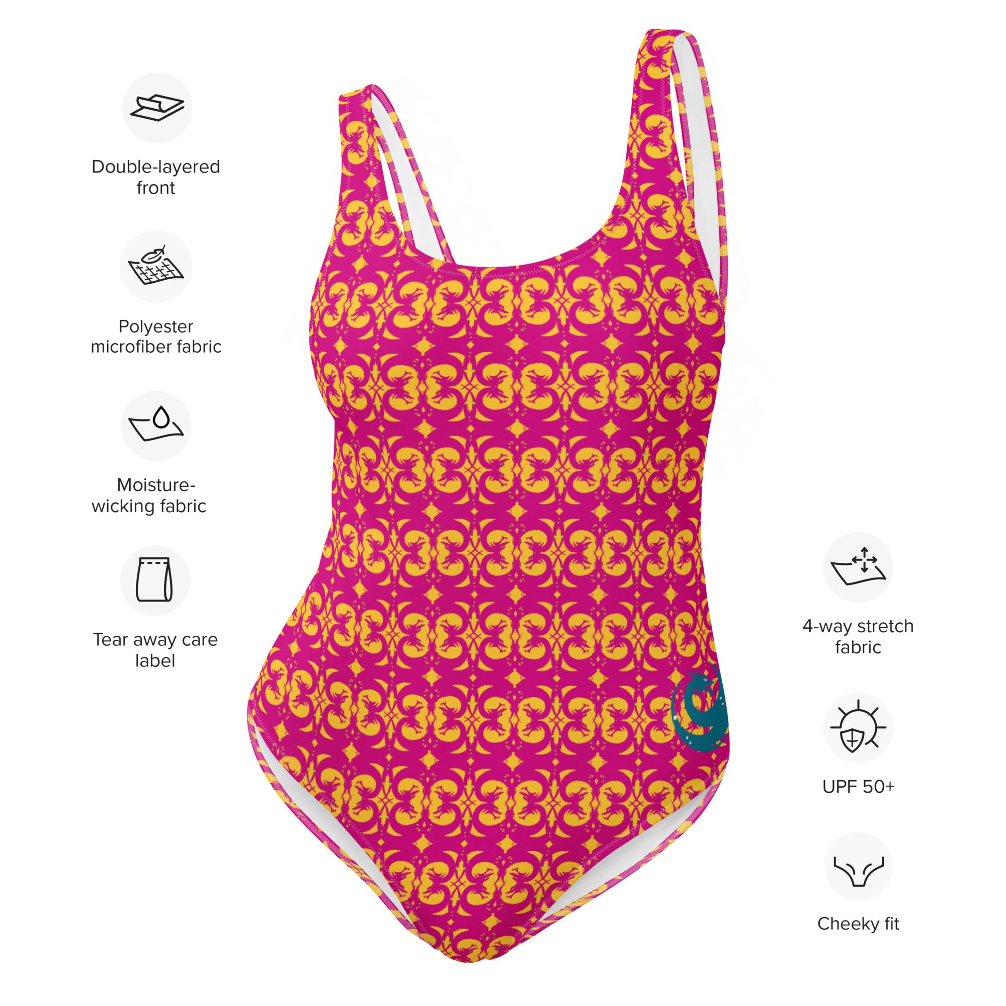 Summer Salsa Celtic Dragon One-Piece Swimsuit