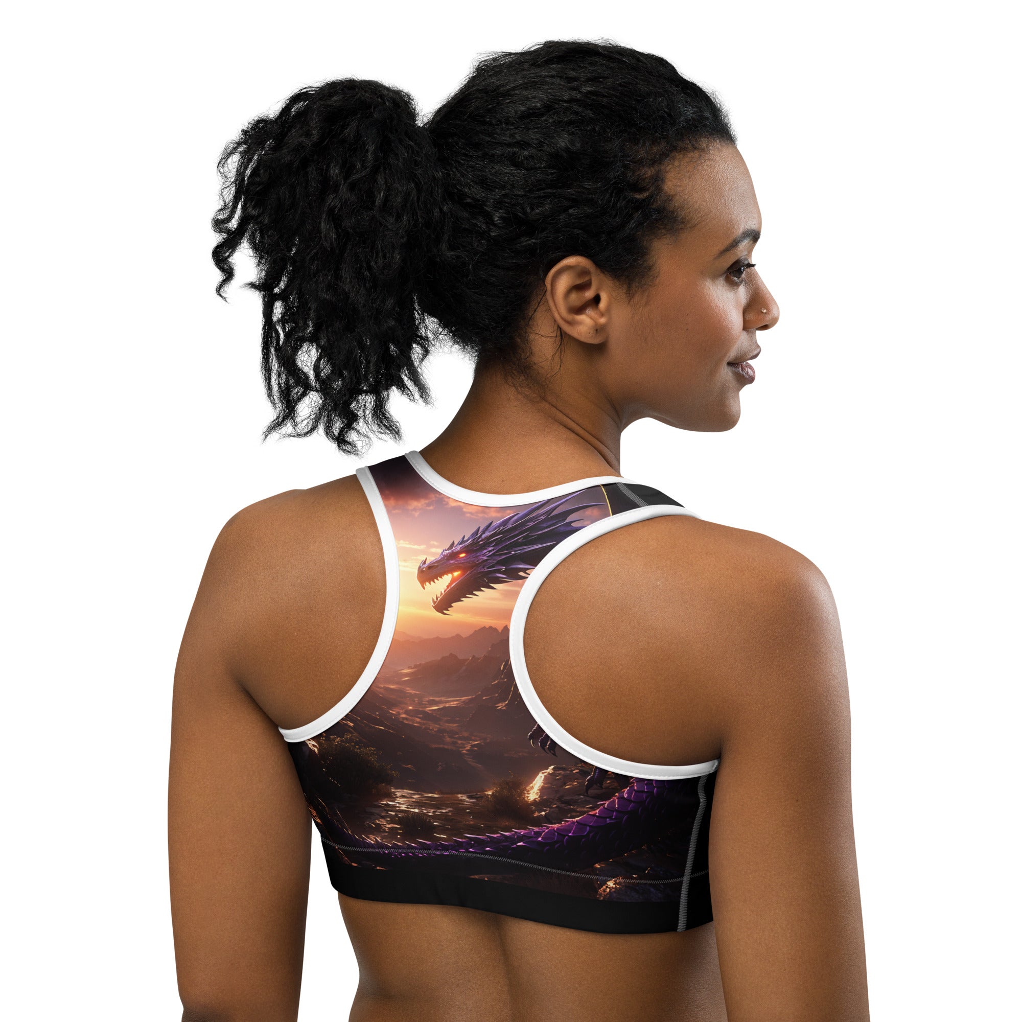 Purple Dragoness Sports bra