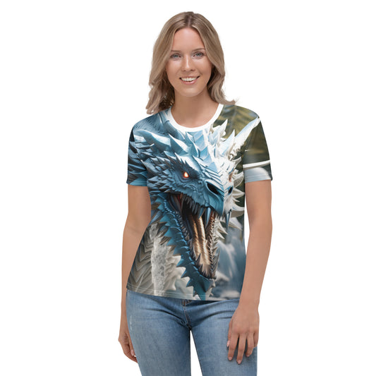 Ice Dragon Fitted Women's T-shirt