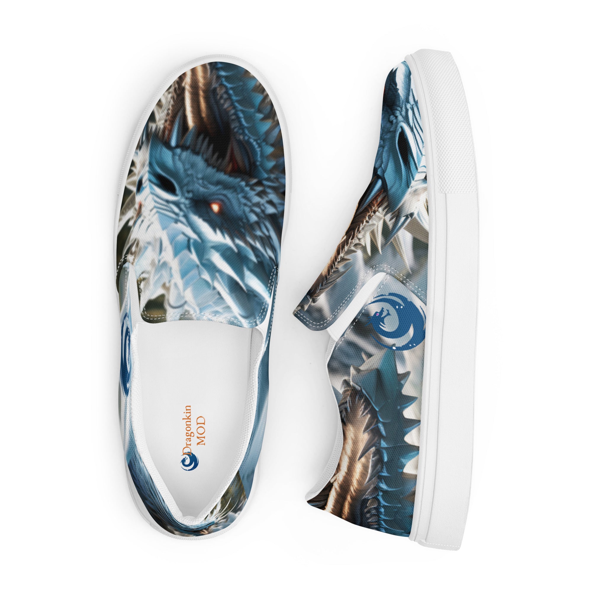 Boy's & Men’s Ice Dragon Slip-On Canvas Shoes