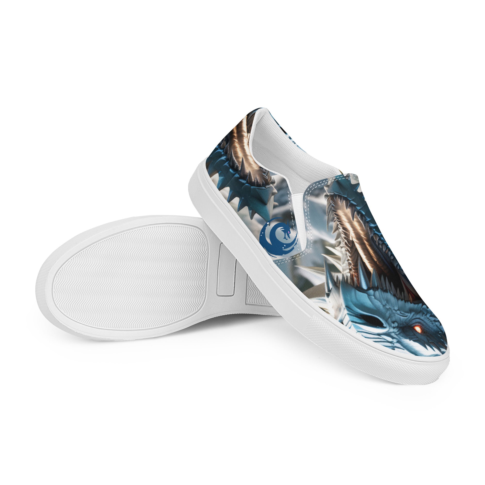 Boy's & Men’s Ice Dragon Slip-On Canvas Shoes