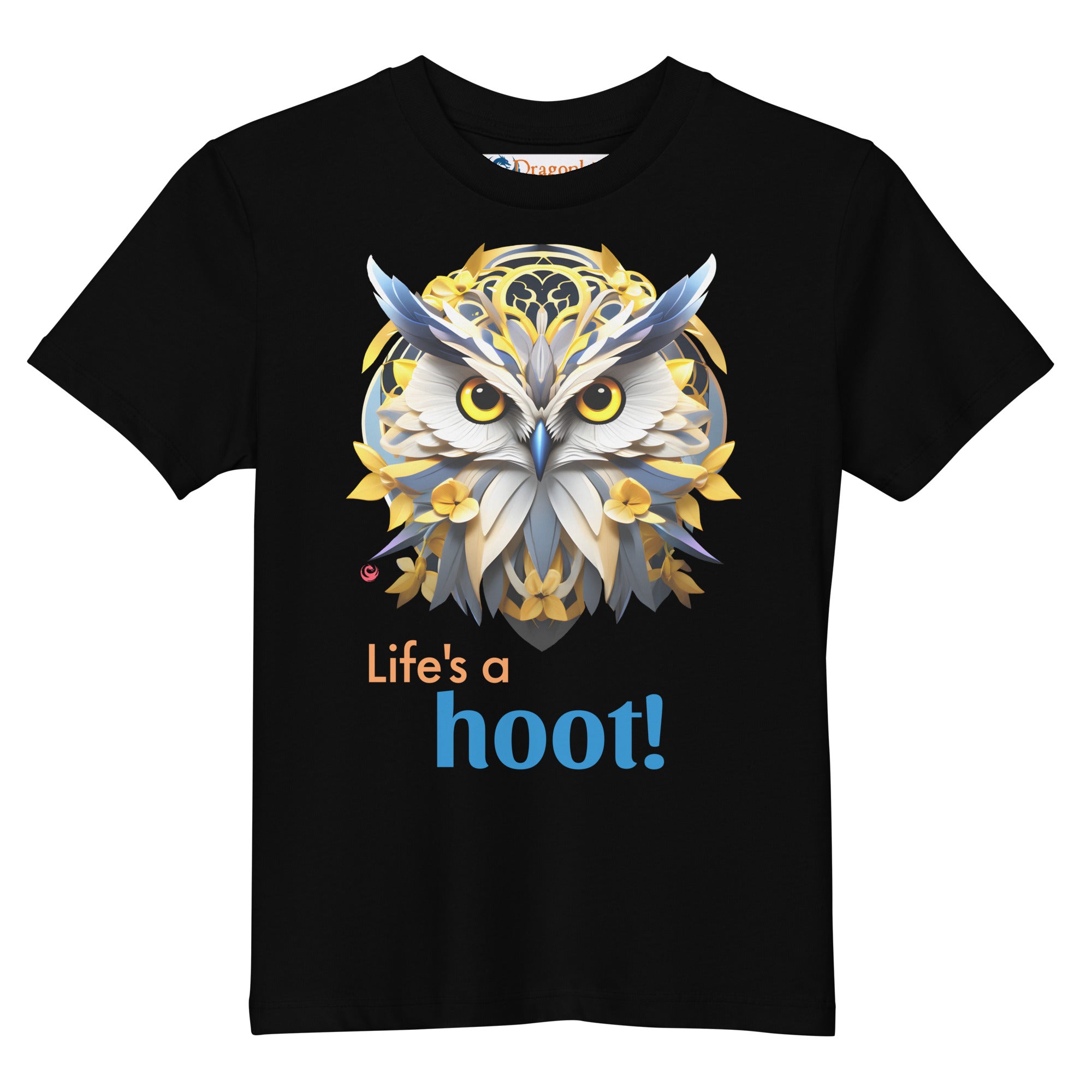 Organic 100% cotton kids t-shirt Life's a Hoot!