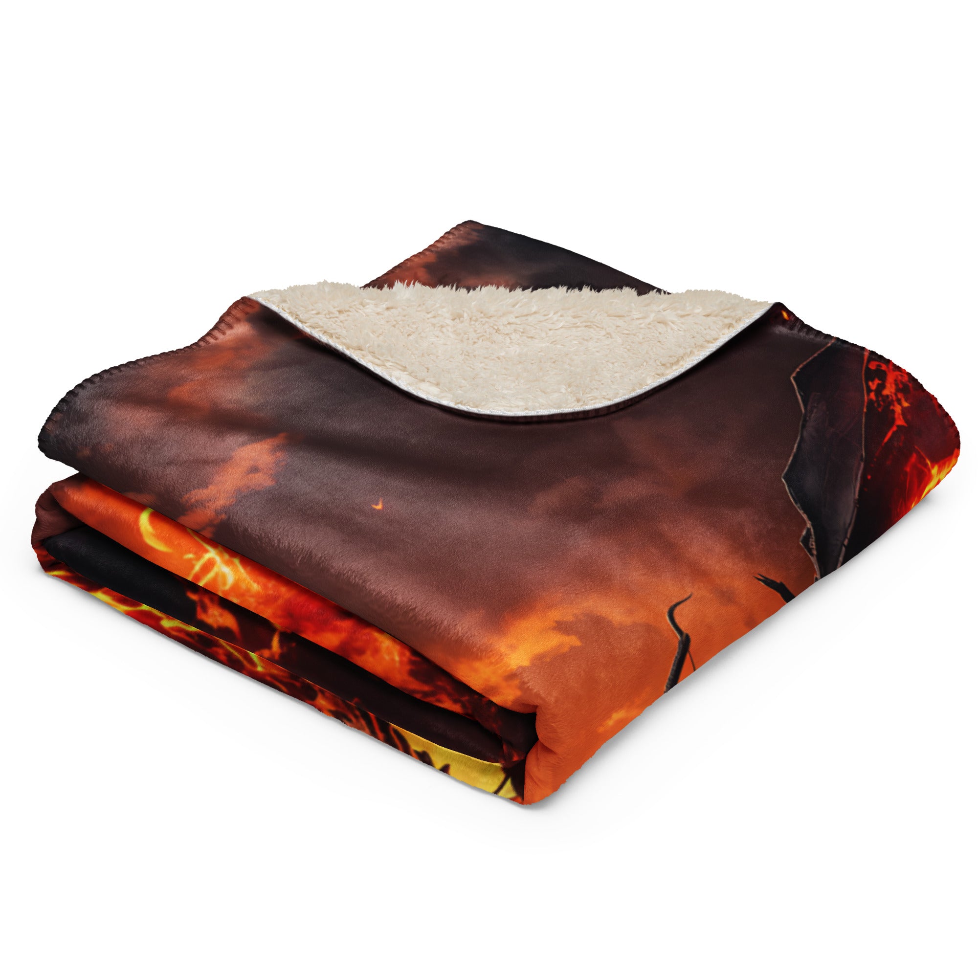 Fire Dragon Sherpa blanket