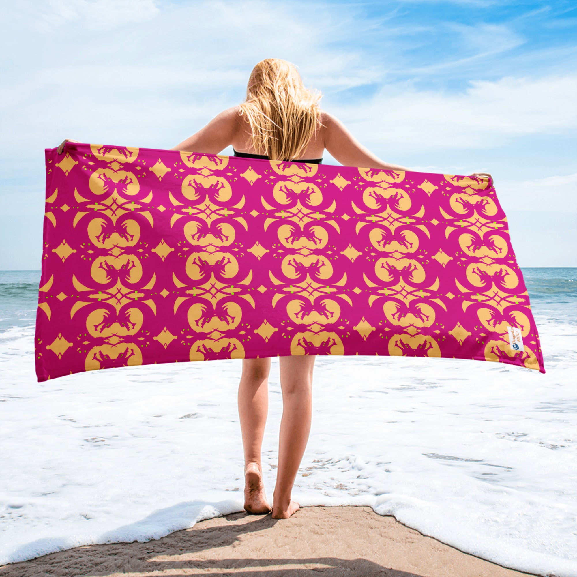 Summer Salsa Dragon Trellis Towel