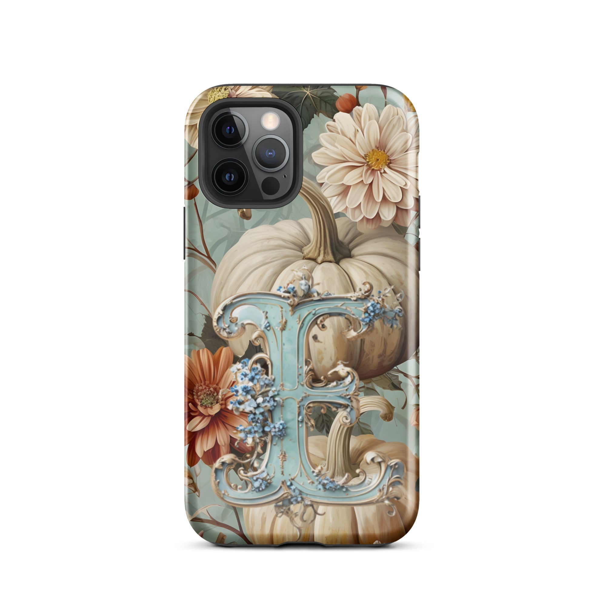 iPhone® Tough Case - Monogrammed Fall Floral