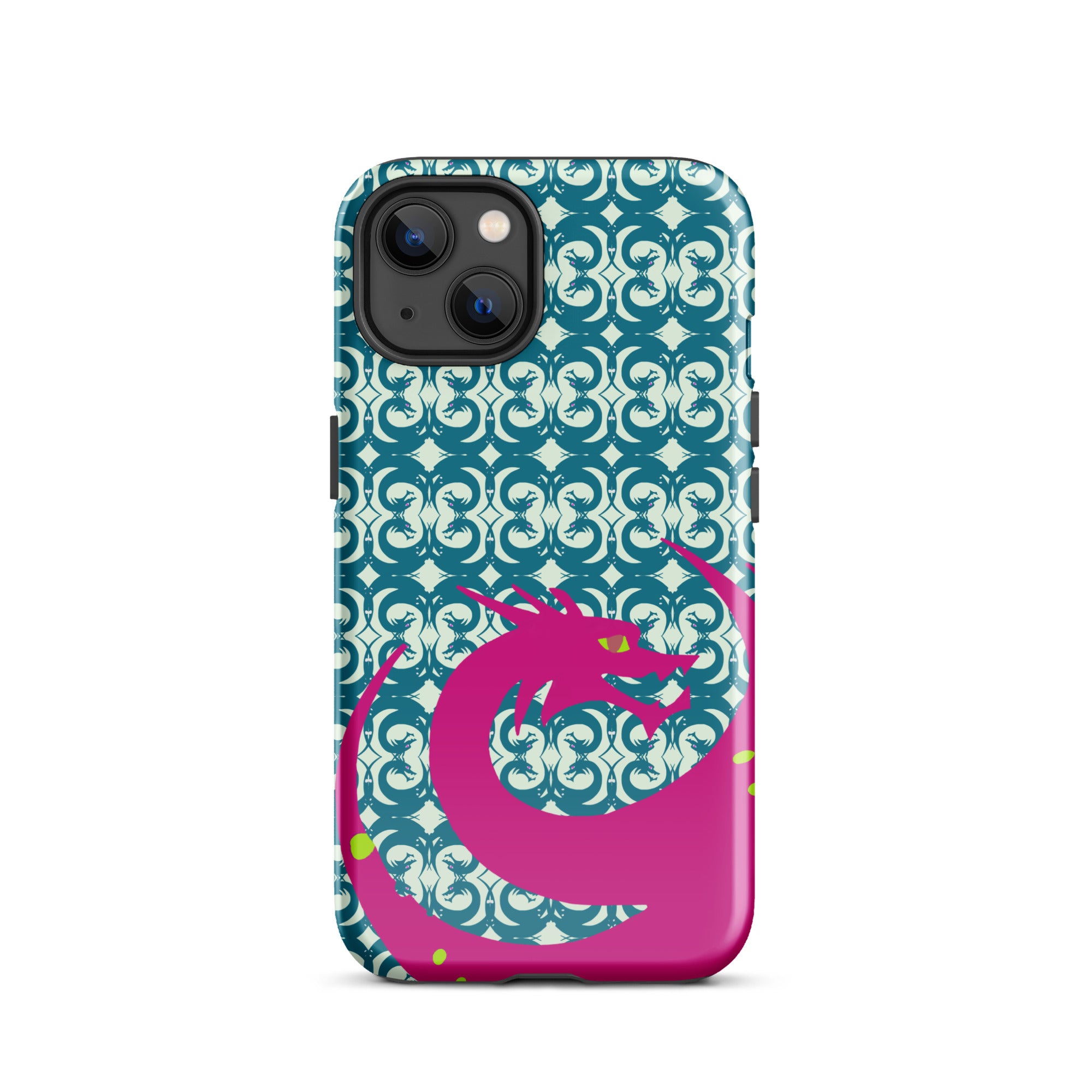 Aqua Celtic Dragon Tough Case for iPhone®