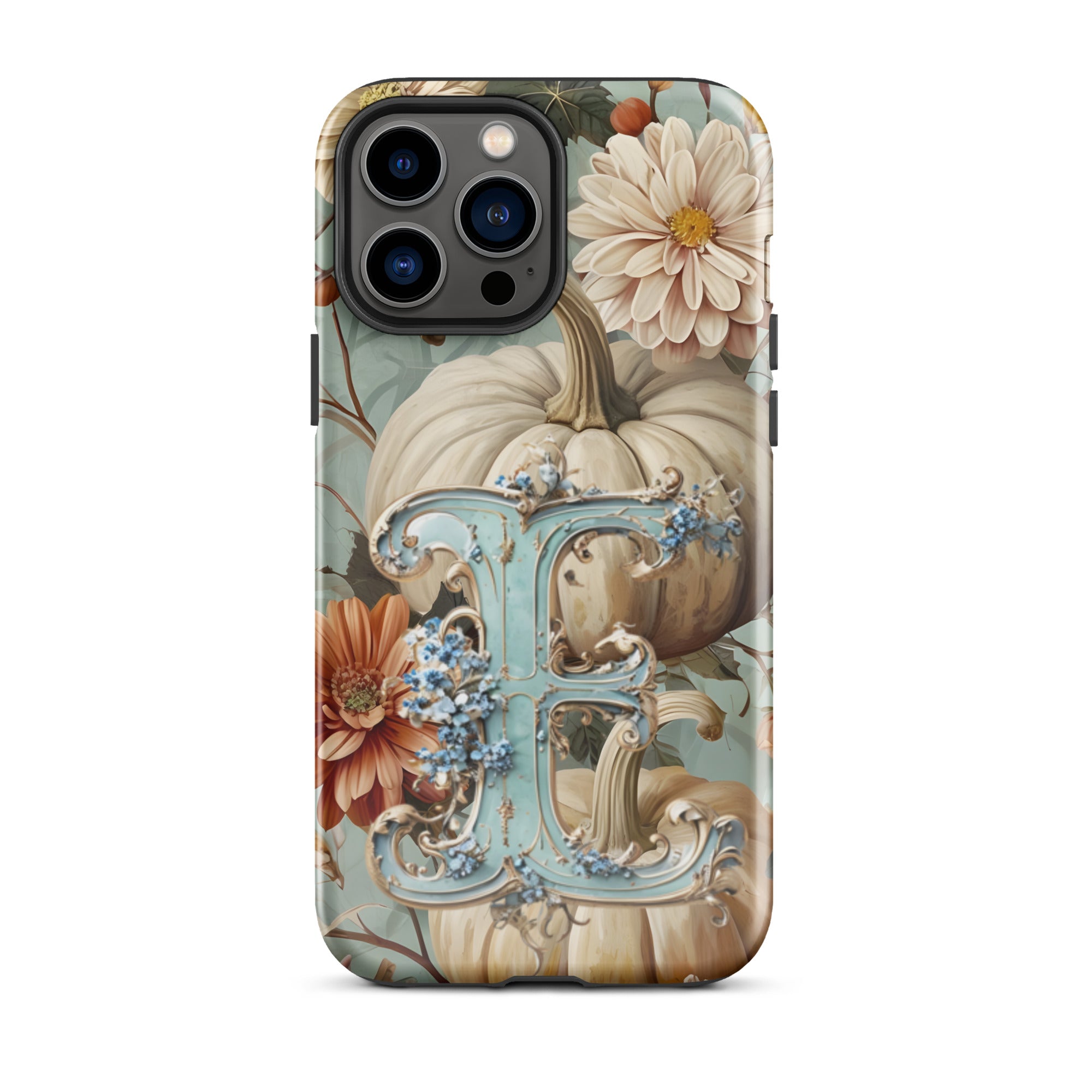 iPhone® Tough Case - Monogrammed Fall Floral