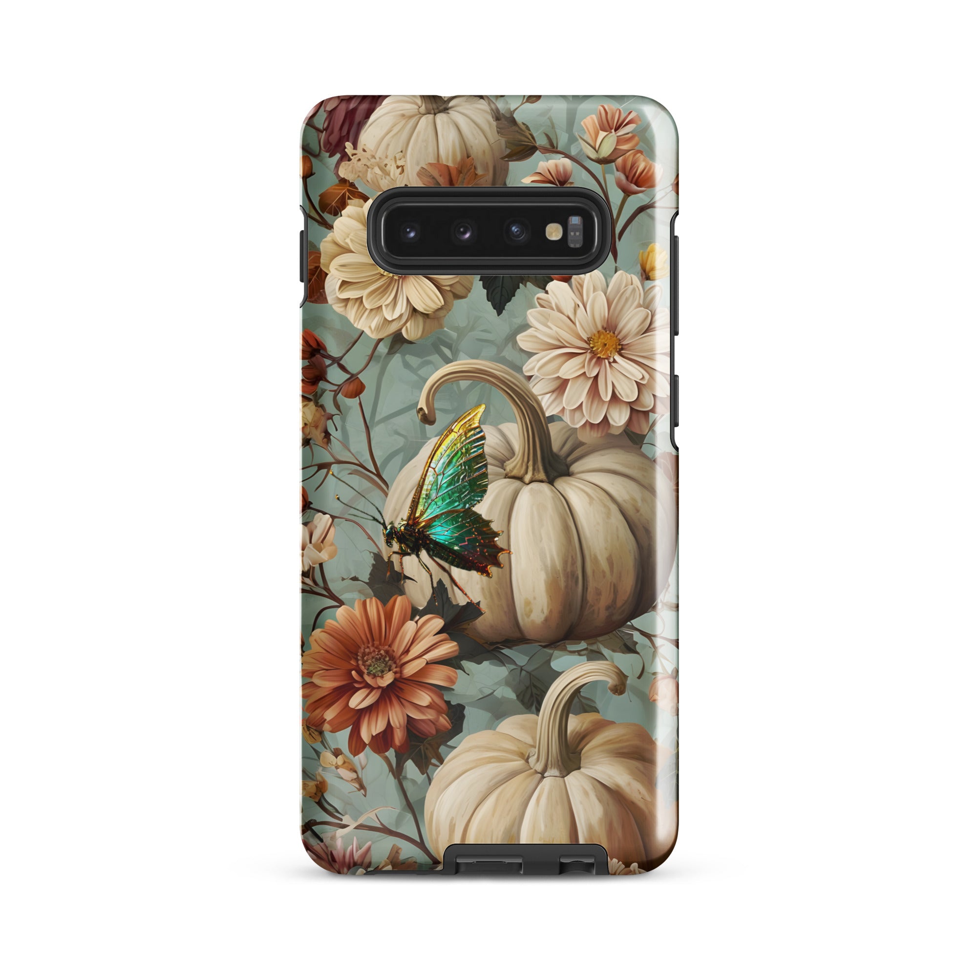 Fall Floral Butterfly and Pumpkin Tough case for Samsung®