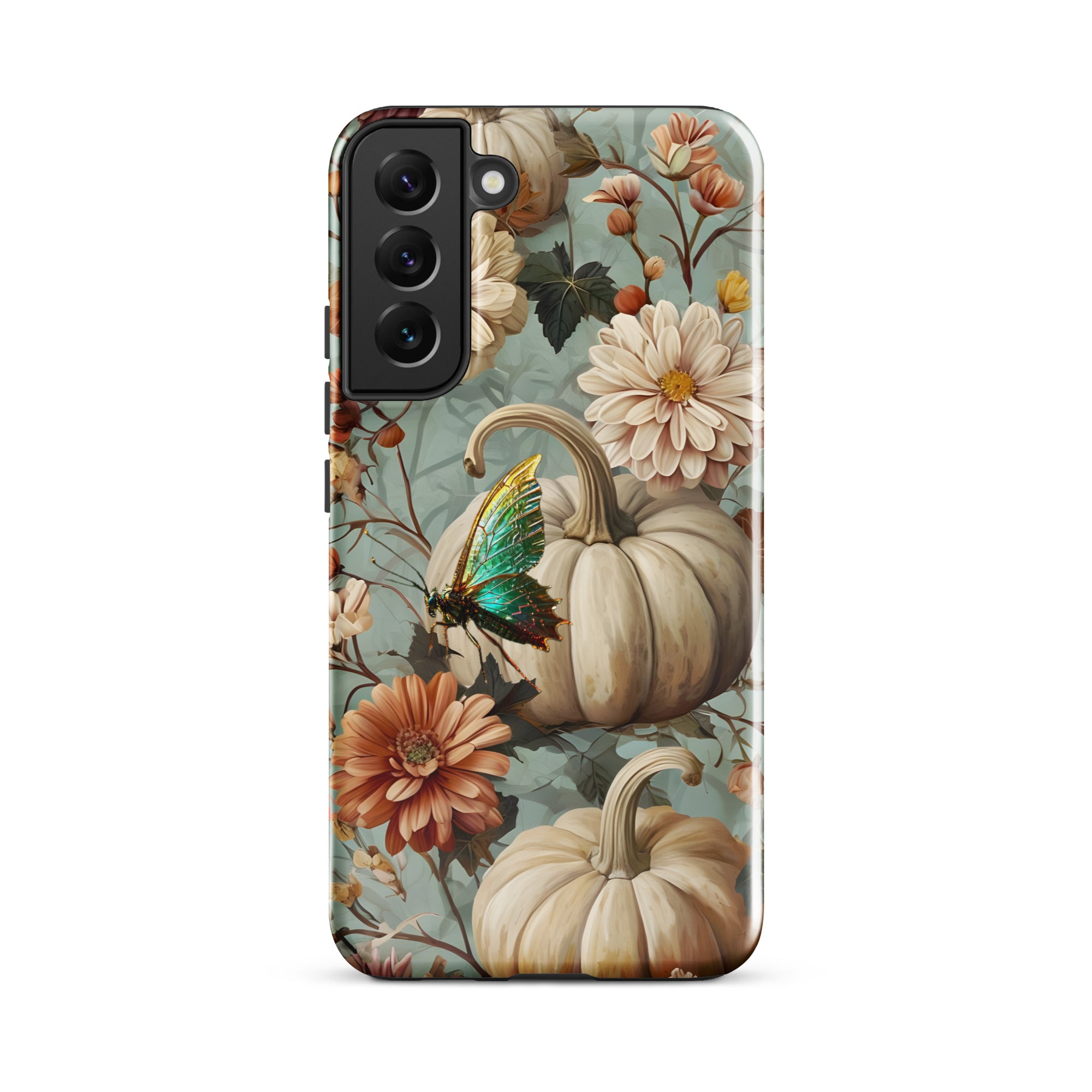 Fall Floral Butterfly and Pumpkin Tough case for Samsung®