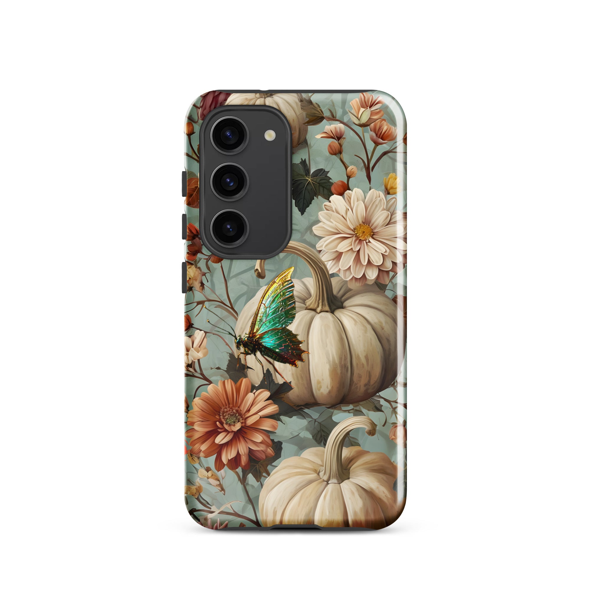 Fall Floral Butterfly and Pumpkin Tough case for Samsung®